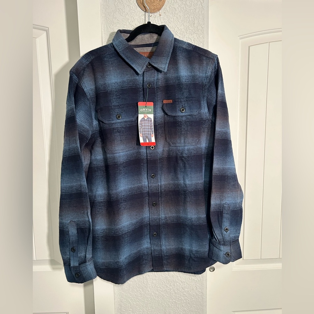Orvis Button Up Plaid Shirt M